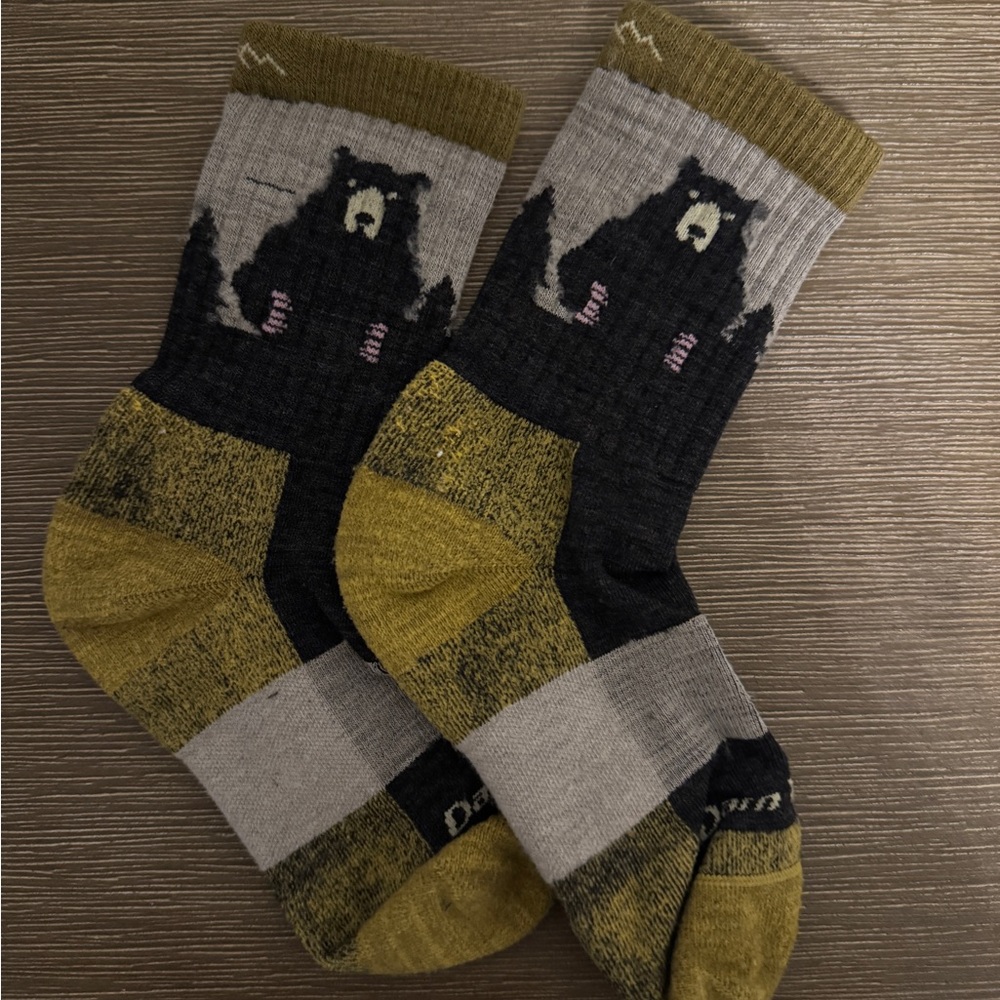 Women's Bear Town Micro Crew Lightweight Hiking Socks - S